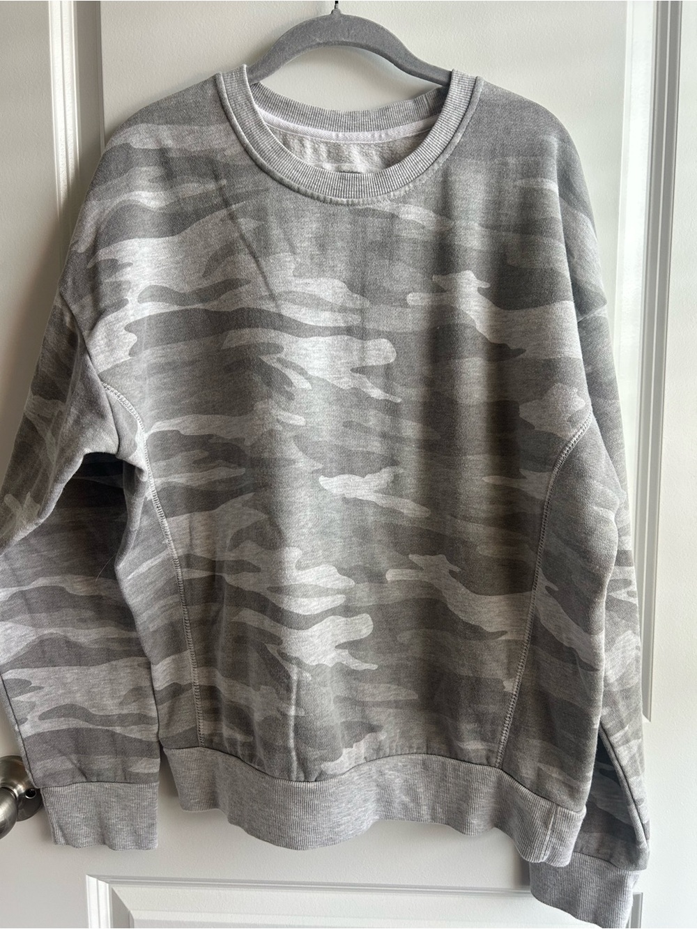 Reflex Gray Camouflage Crewneck Sweater